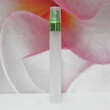 Tube Glass 8 ml Frosted with Aluminium Sprayer: GREEN